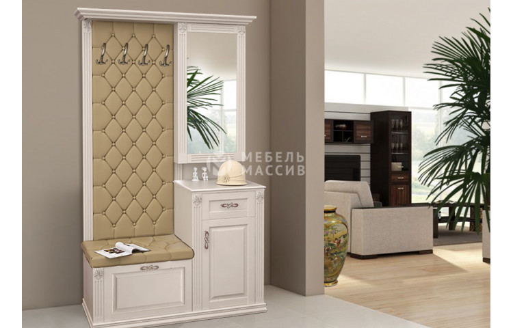 Стеновая панель с зеркалом и тумбой 2 из серии Тунис